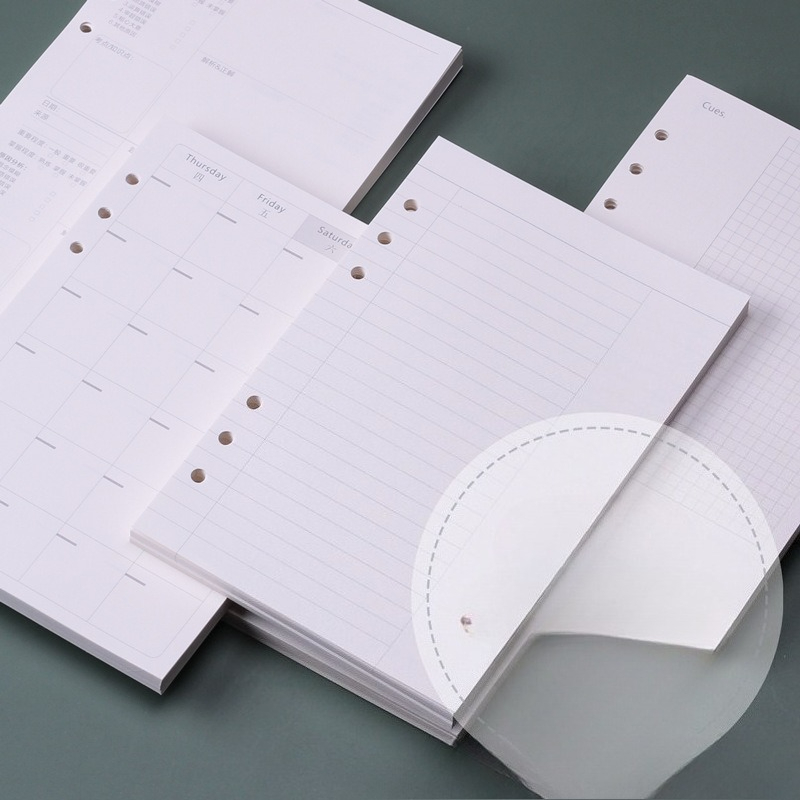 A5 Spiral Dotted Grid Notebook - A5 Loseblatt-Notizbuch-Nachfüllset, Spiralbindung, Innenseiten mit Wochen-