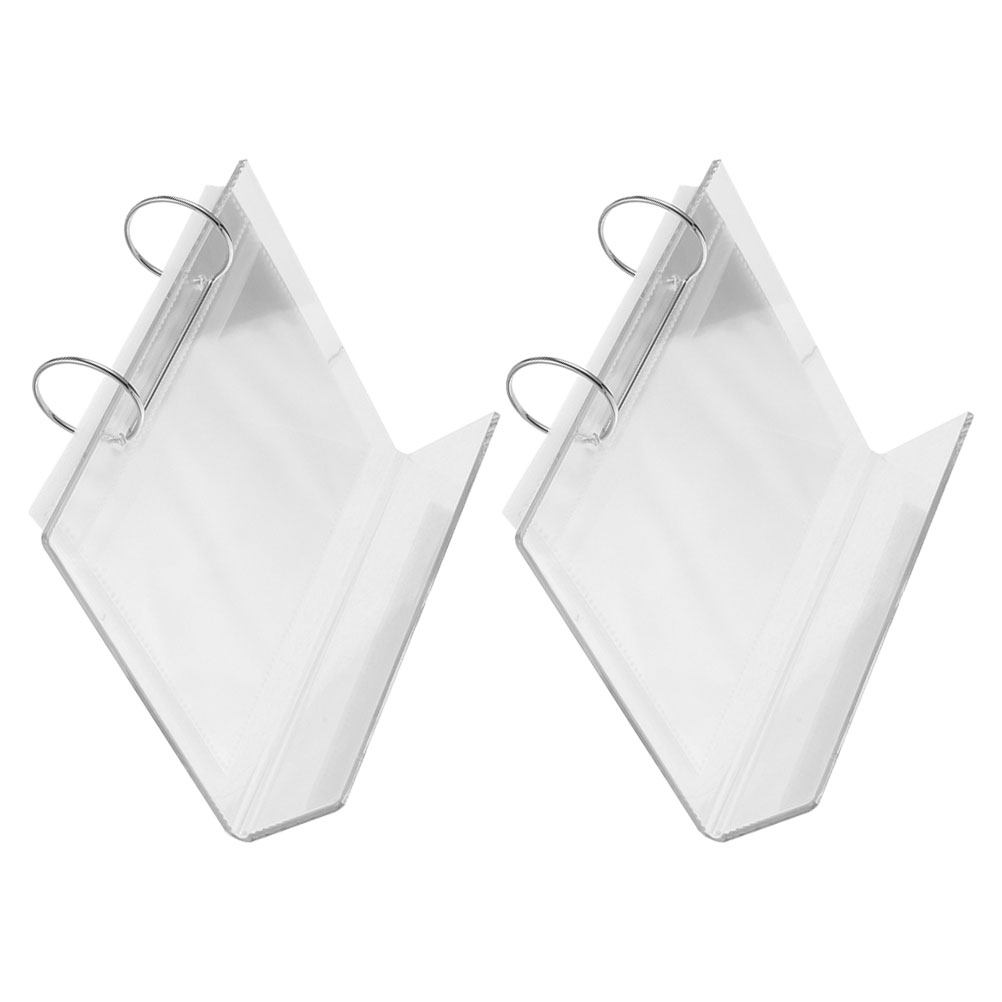 Clear Acrylic Book Stand Holder - 2 Stück Fotoalbum, Acryl-Tischständer, transparentes Mini-Fotobuch,