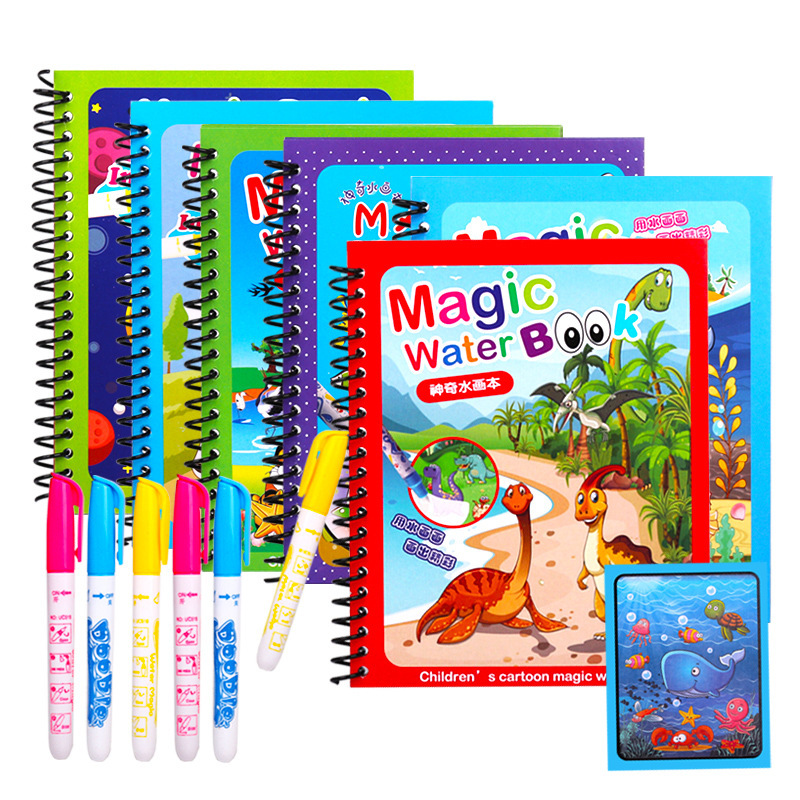 Reusable Water Magic Coloring Book - Wiederverwendbare Malerei Magisches Wasserbuch Niedliche Cartoon-Tiere