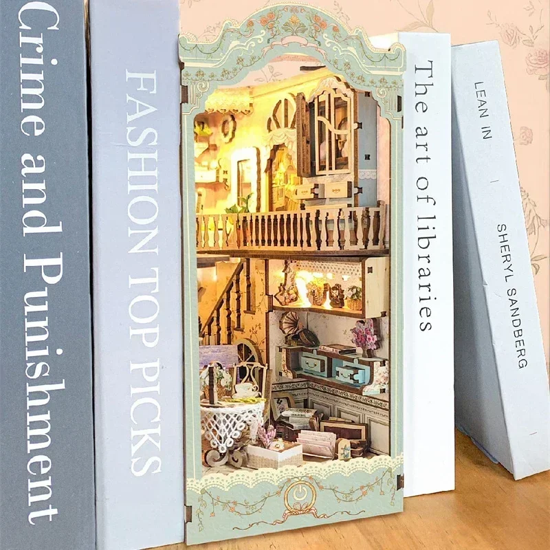 Märchenstadt Bücherregal Waldh – Diy Wooden Book Nook Kit Shelf Insert Bewertung und Preis