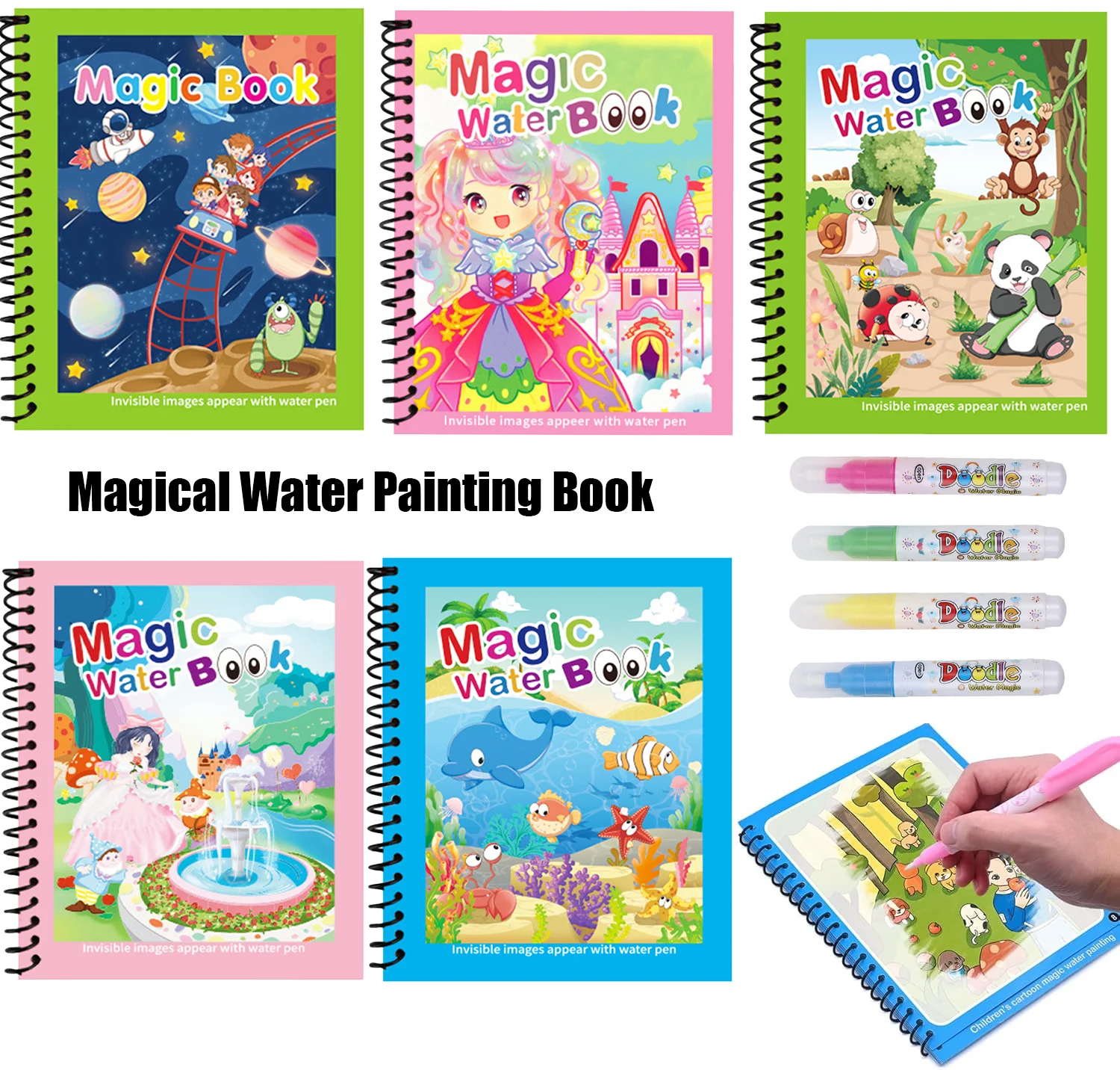 Wiederverwendbares Malbuch, Mo – Reusable Water Magic Coloring Book Bewertung und Preis