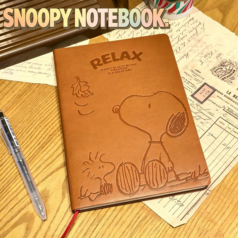 Vintage Snoopy A5 Leder-Notizb – Vintage Leather Journal Notebook Bewertung und Preis
